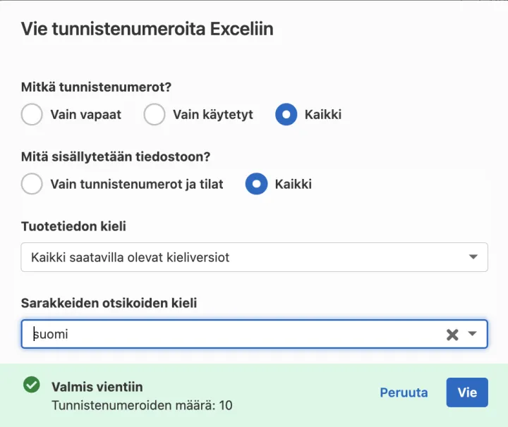 GS1 Rekisteri vie info